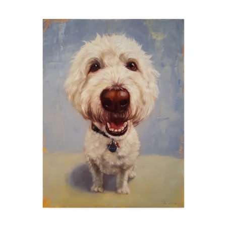 Lucia Heffernan 'Molly White Dog' Canvas Art,35x47